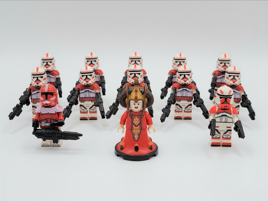 Star Wars Padme Amidala Thorne Fox Coruscant Guards 13 Minifigures Set
