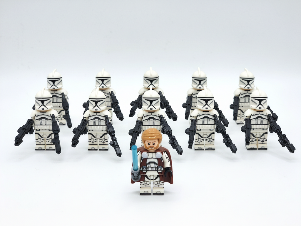 Star Wars Clone Commander Obi-Wan Phase 1 Clone Troopers 11 Minifigures Set