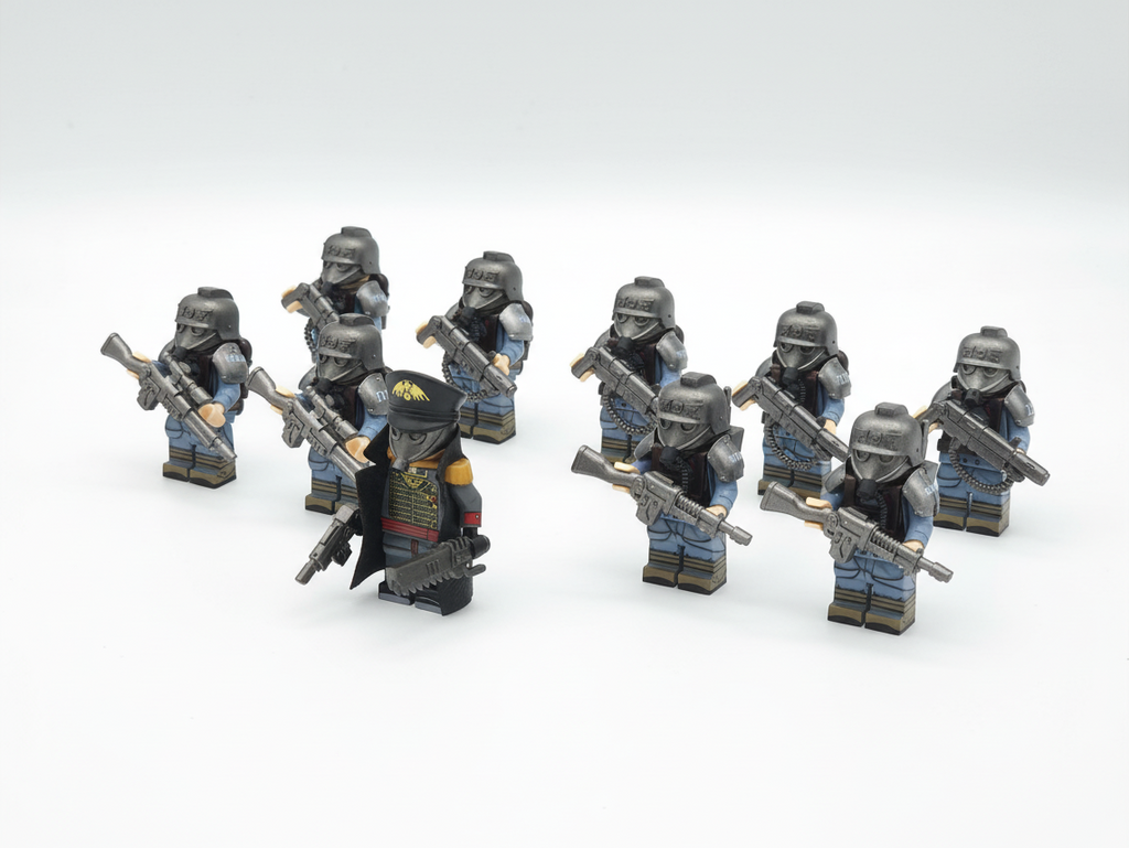 Warhammer 40K Death Korps of Krieg Instructor, Sniper, Signal Corps and Weapon Specialists 10 Minifigures Set