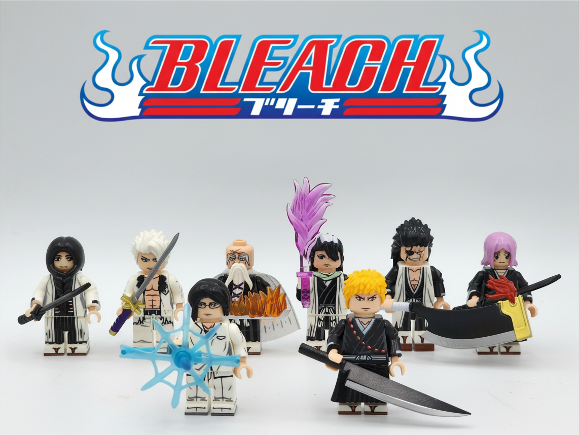 Bleach TV-Series Custom Anime Minifigures 8pcs Set 1