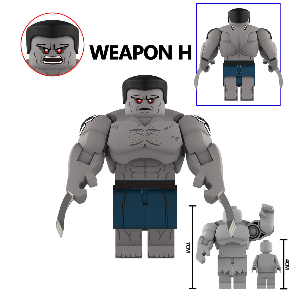 Marvel Super Heroes Custom Hulk Big Minifigures AF 2