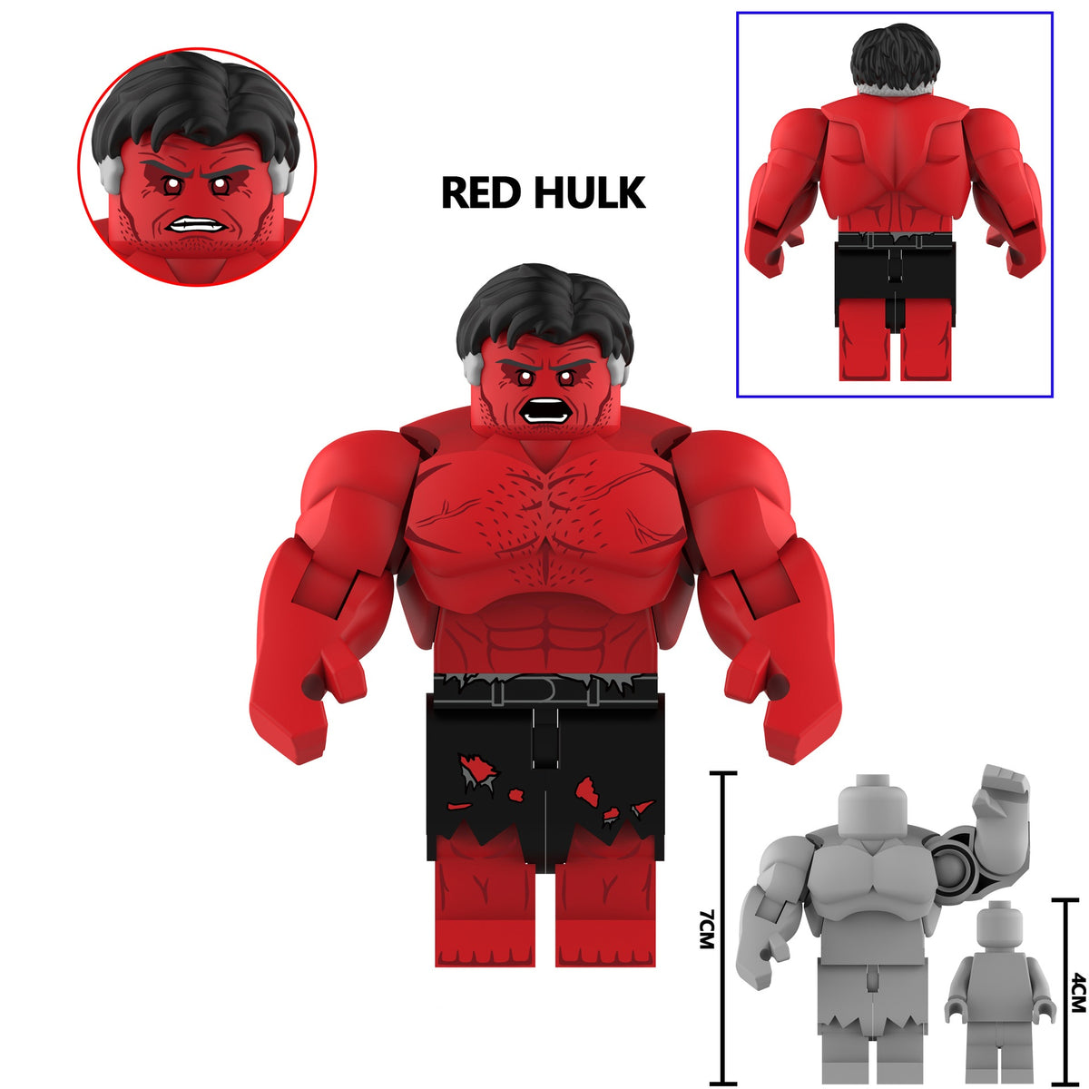 Marvel Super Heroes Custom Hulk Big Minifigures AF 6