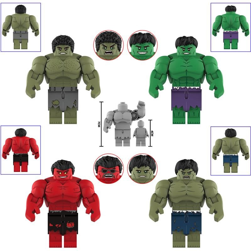 Marvel Super Heroes Custom Hulk Big Minifigures AF