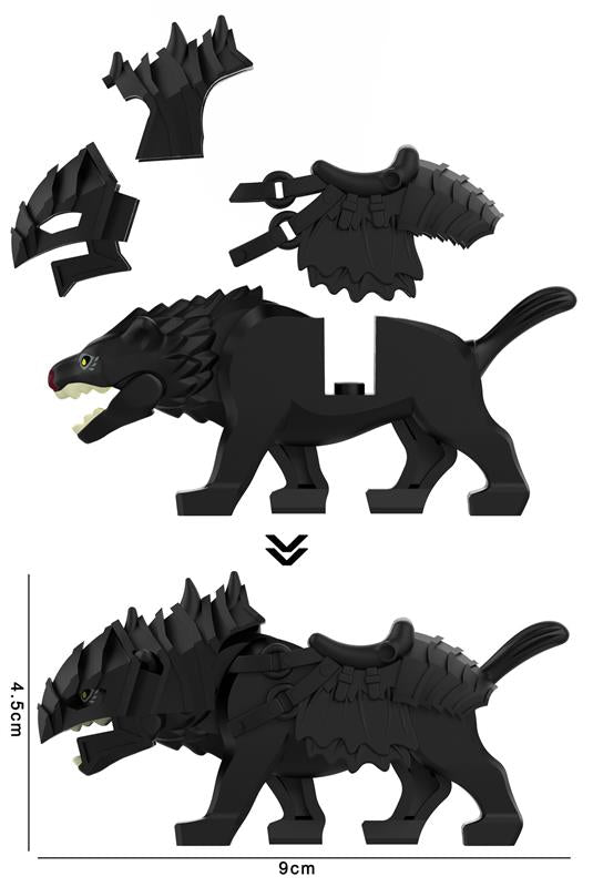 LOTR Orc Armored Wolves Mount Minifigures Collection