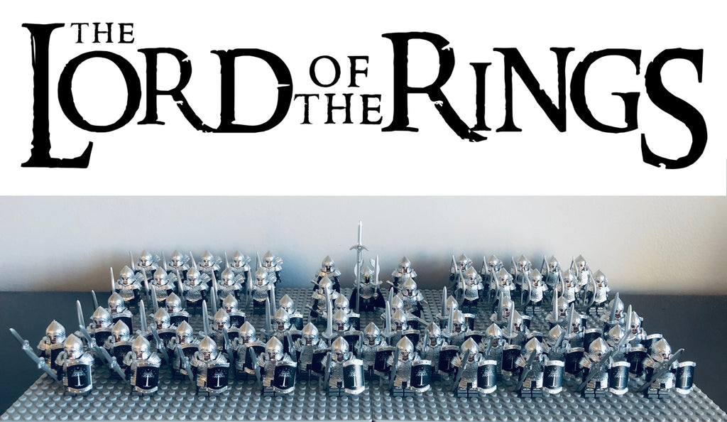 LOTR Gondor Heavy Battalion Infantry Army Set 61 Minifigures Set