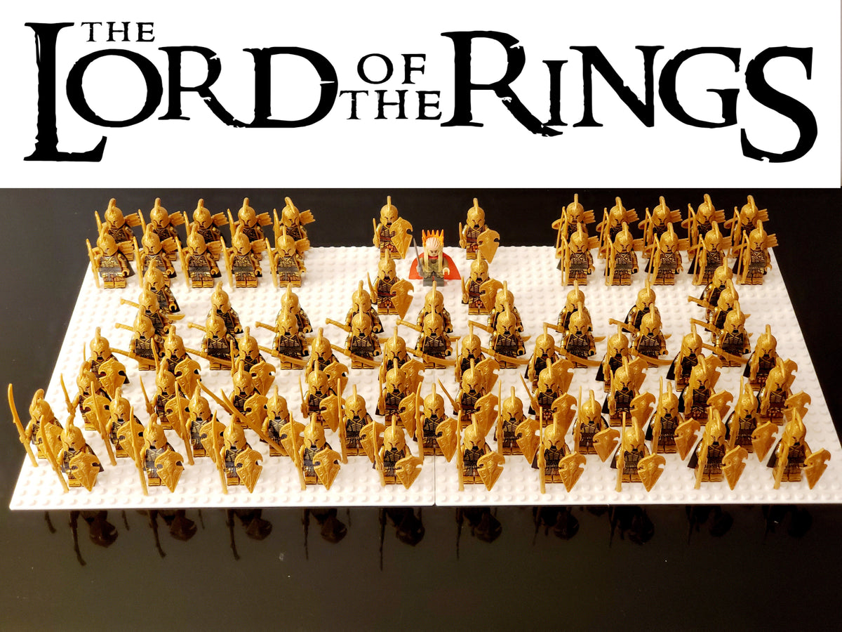 LOTR High Elves Battalion Infantry Army 85 Minifigures Set