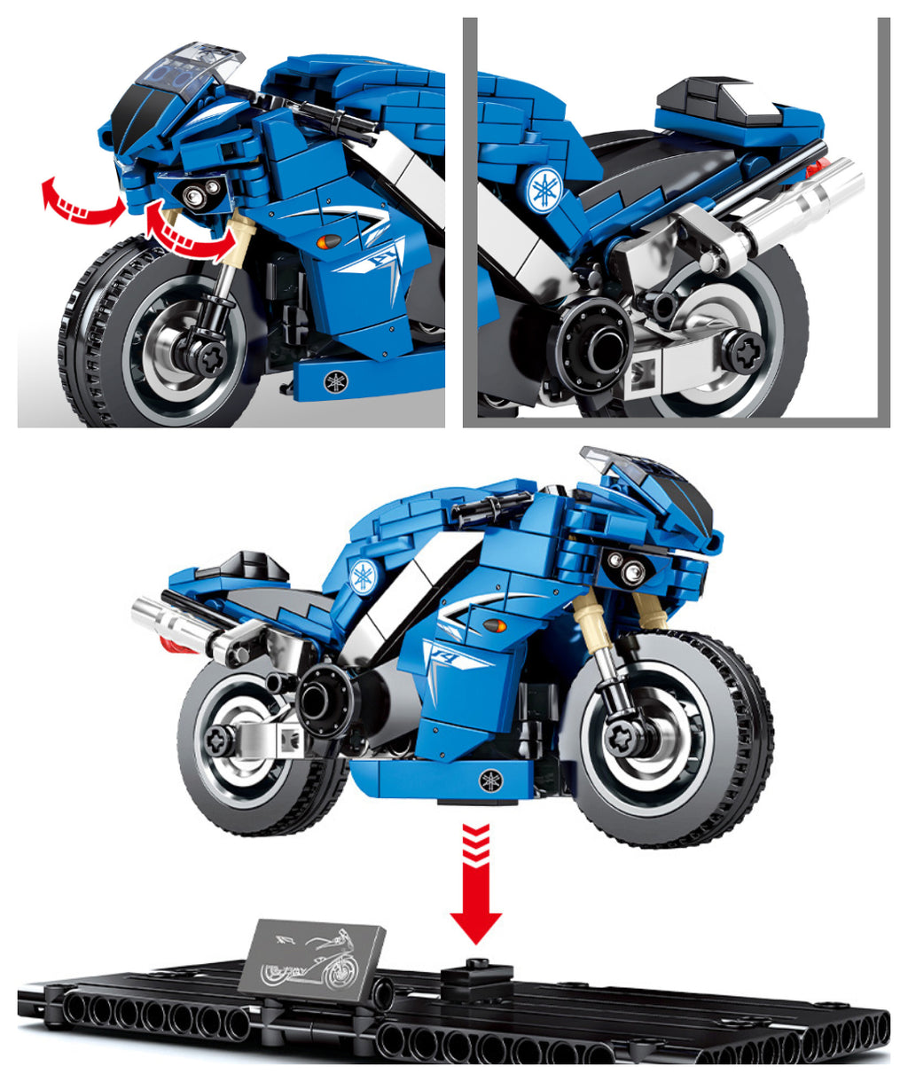 Motorcycle Custom Building Block Set Model 1