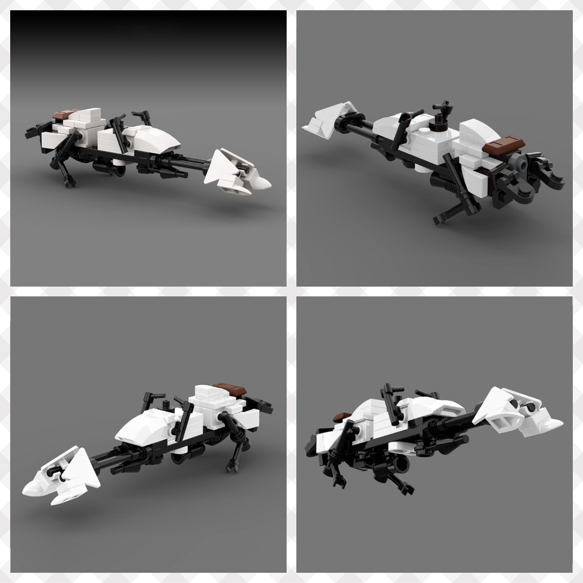 Star Wars Speeder Bike Scout Troopers 2 Minifigures Set