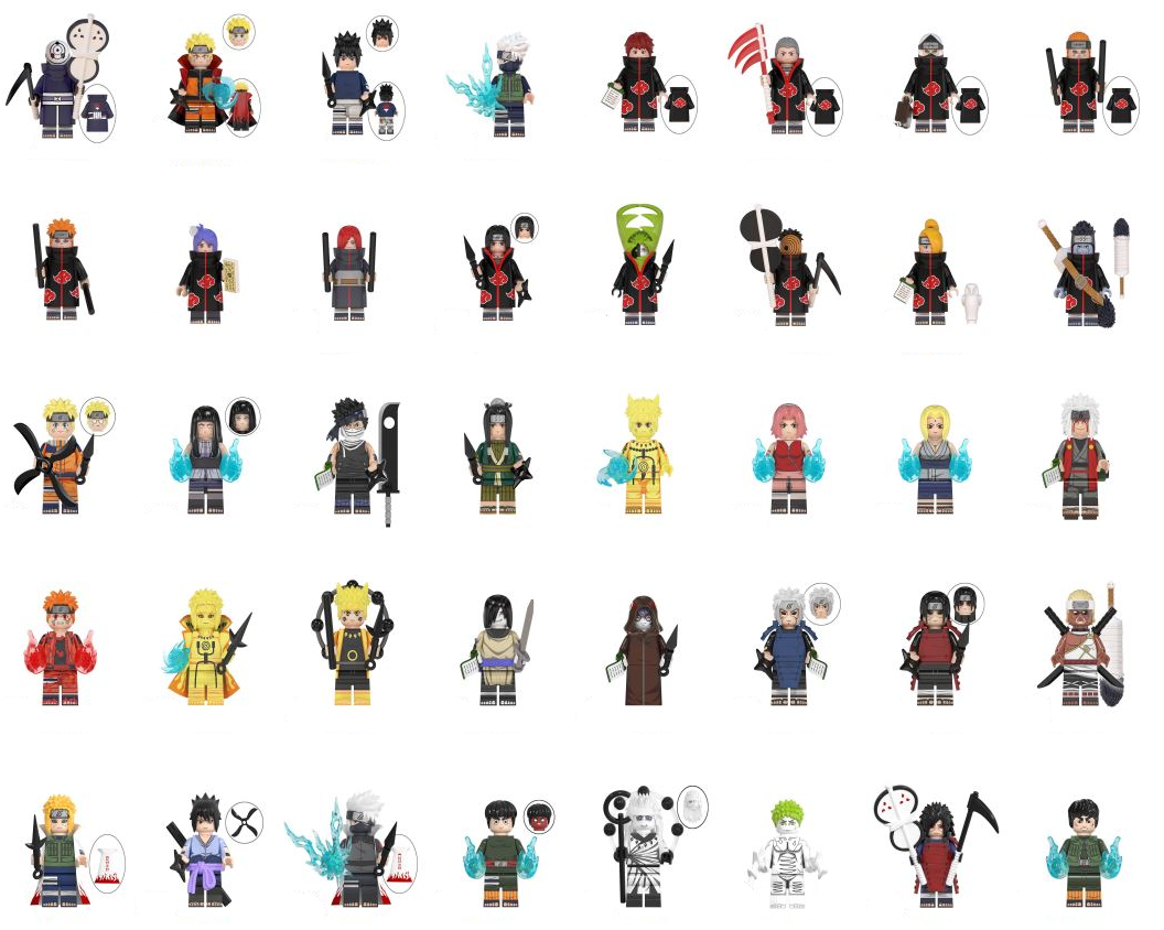 Naruto Shippuden The Minifigures Collection Set 40pcs