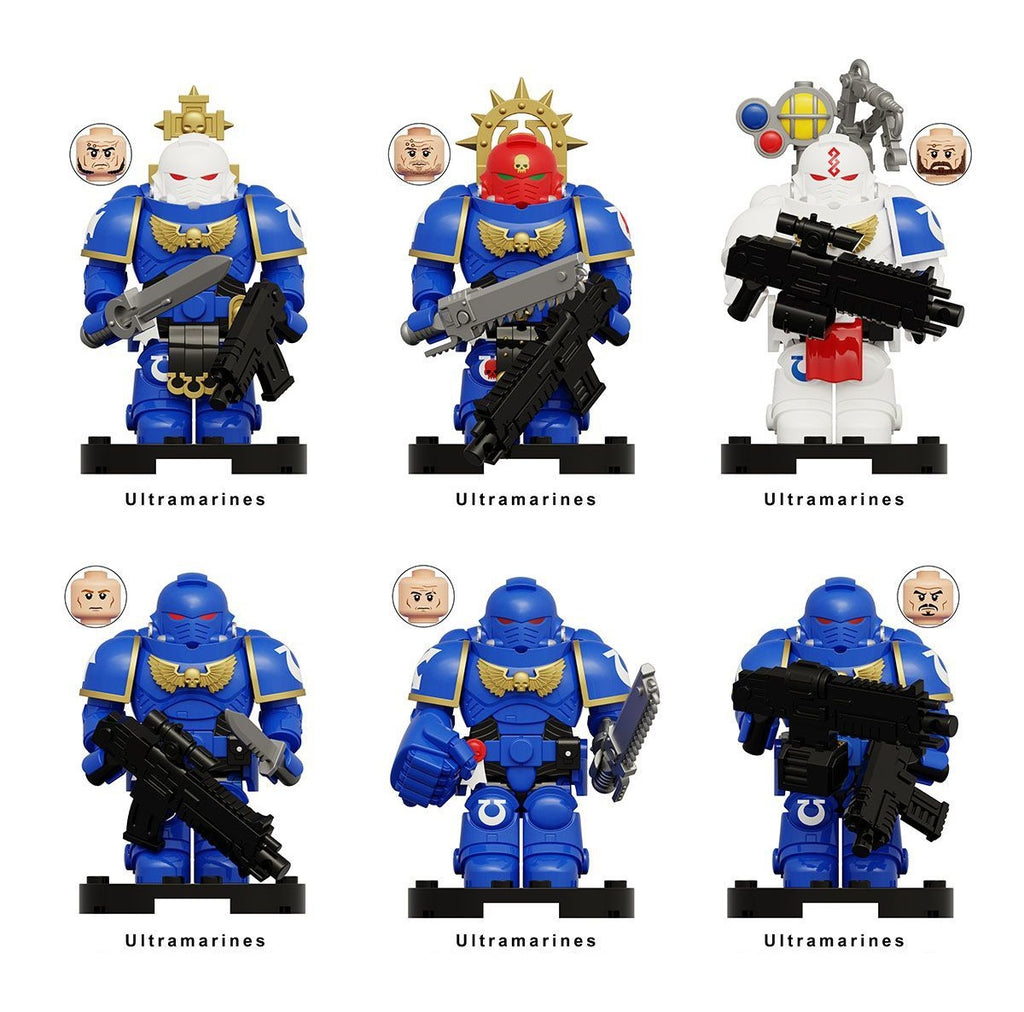 Warhammer 40K Ultramarines Minifigures (Big Figures) KT
