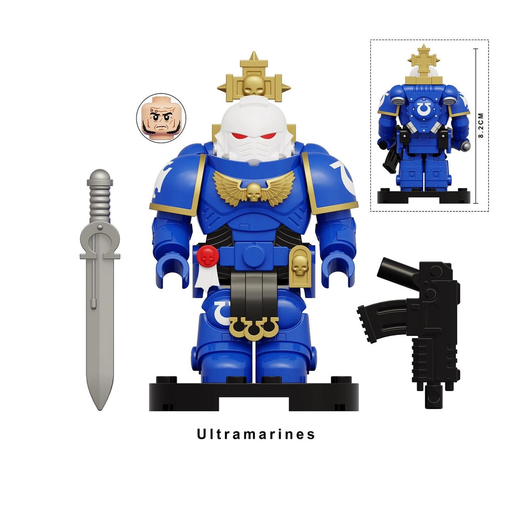 Warhammer 40K Ultramarines Minifigures (Big Figures) KT