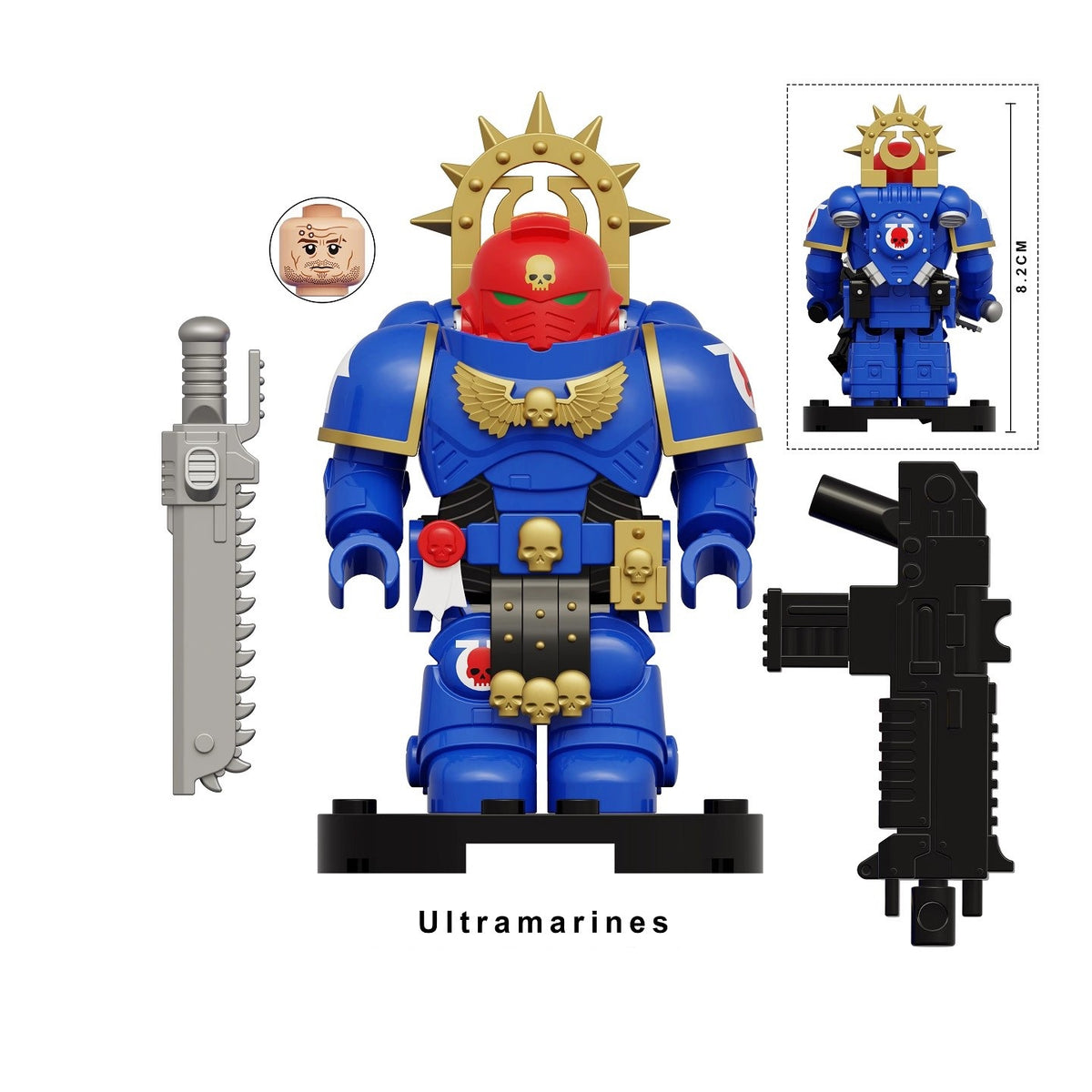 Warhammer 40K Ultramarines Minifigures (Big Figures) KT