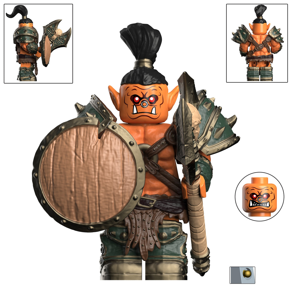 World of Warcraft WoW Orc The Horde Custom Minifigures