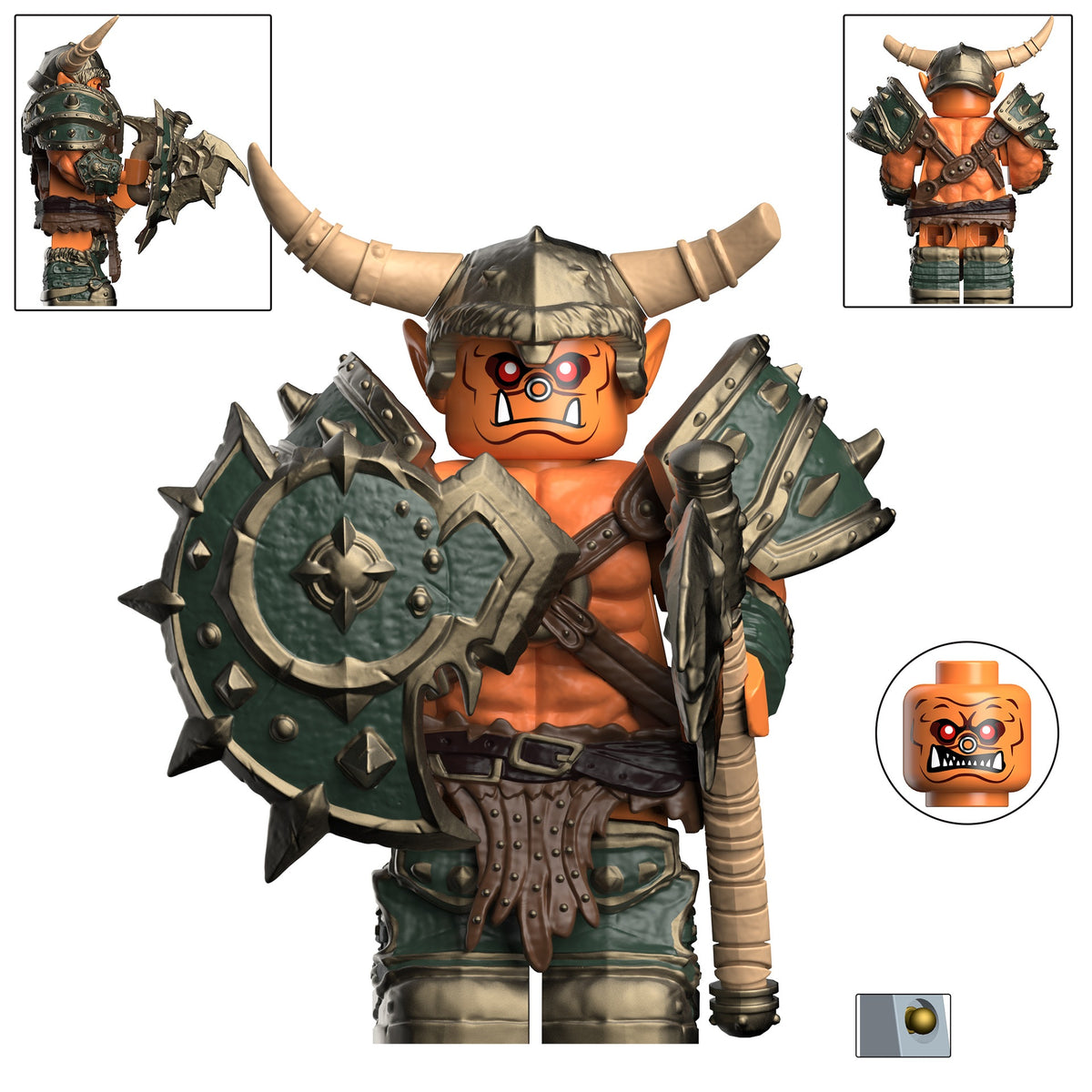 World of Warcraft WoW Orc The Horde Custom Minifigures