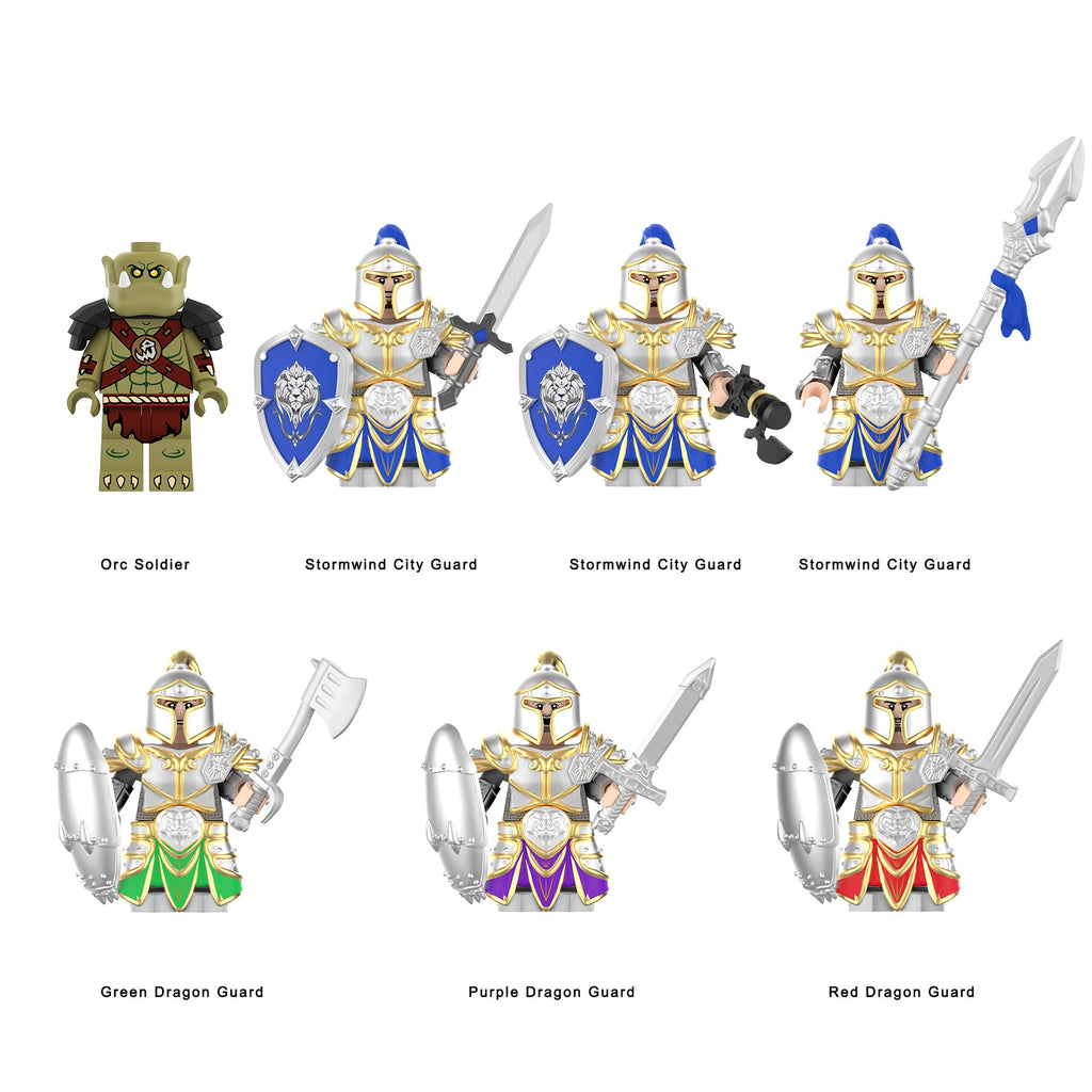 World of Warcraft Wow Alliance Footman Stormwind City Guards Minifigures 2