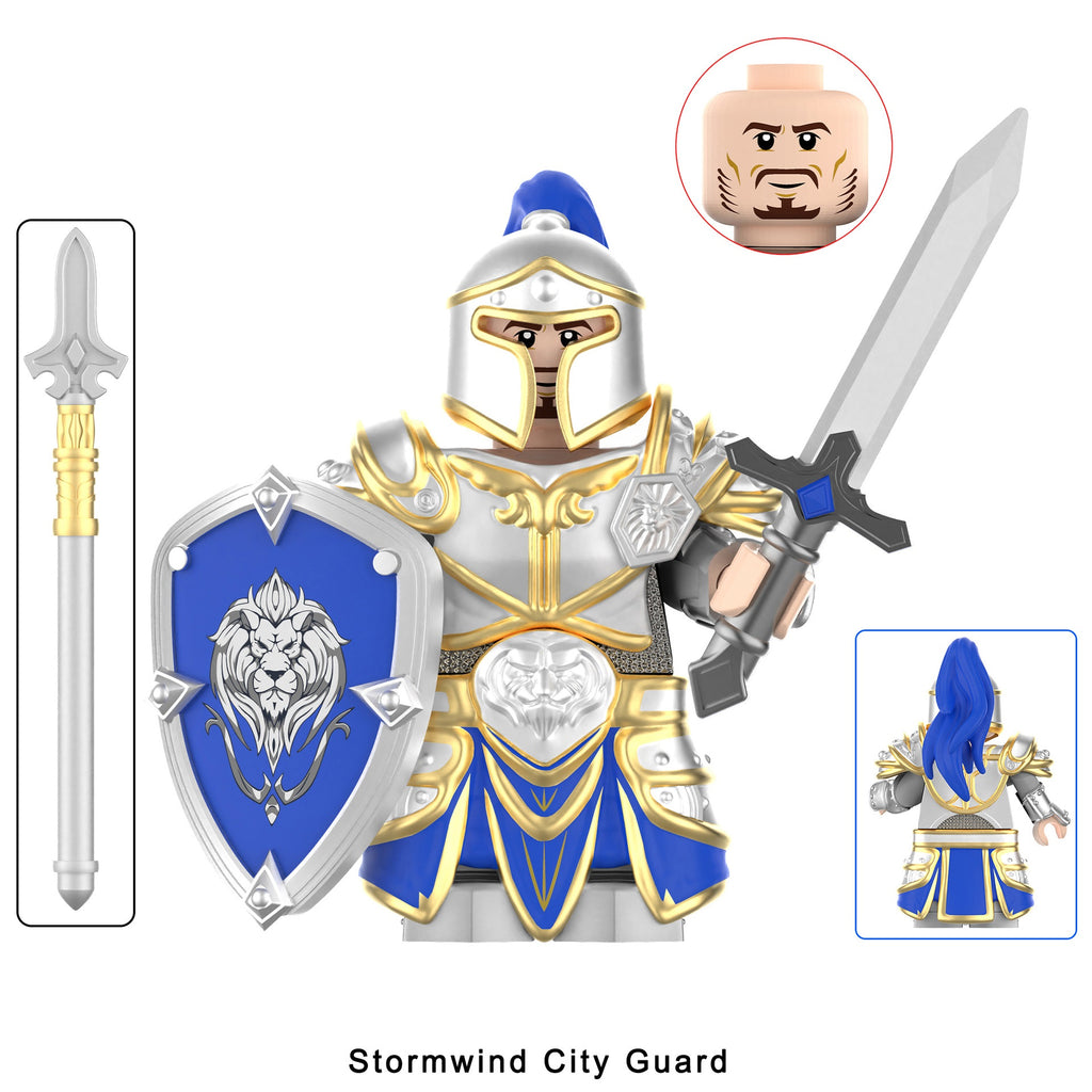 World of Warcraft Wow Alliance Footman Stormwind City Guards Minifigures 2