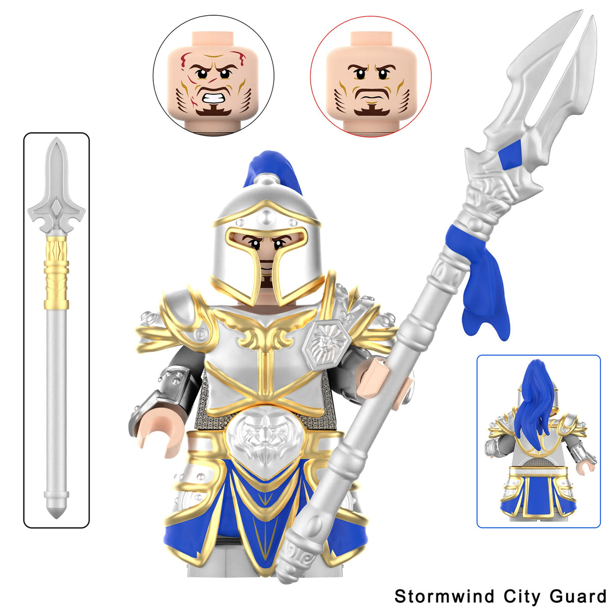 World of Warcraft Wow Alliance Footman Stormwind City Guards Minifigures 2