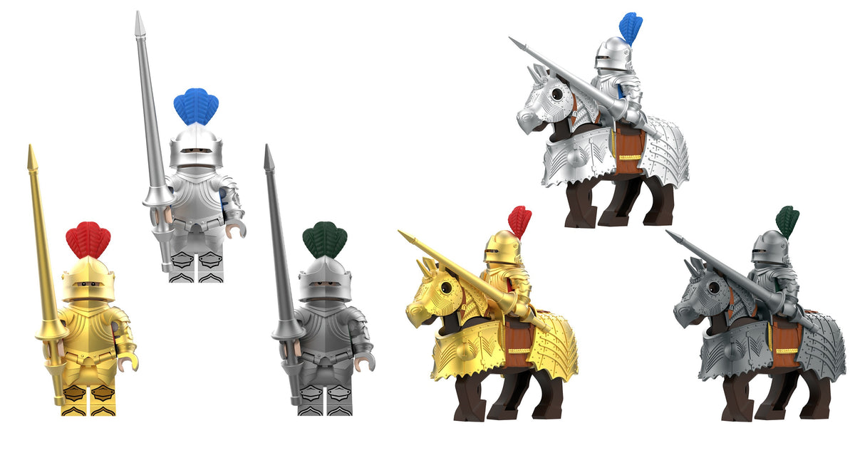 Medieval Gothic Cavalry Custom Minifigures DY