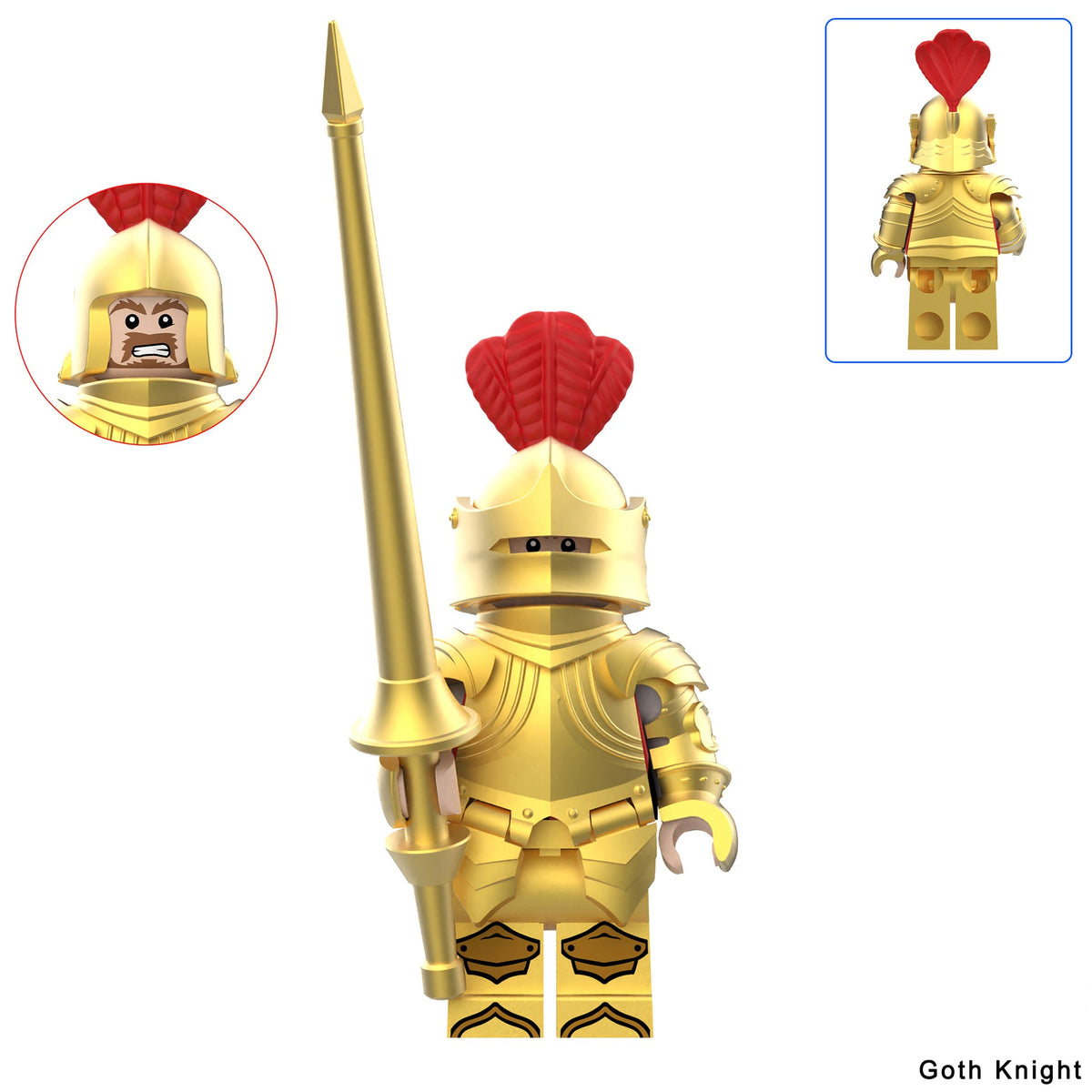 Medieval Gothic Cavalry Custom Minifigures DY