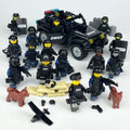 SWAT Team Special Forces 16 Custom Minifigures + Jeep - E2