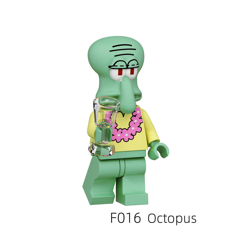 Spongebob Custom 9 Minifigures Set