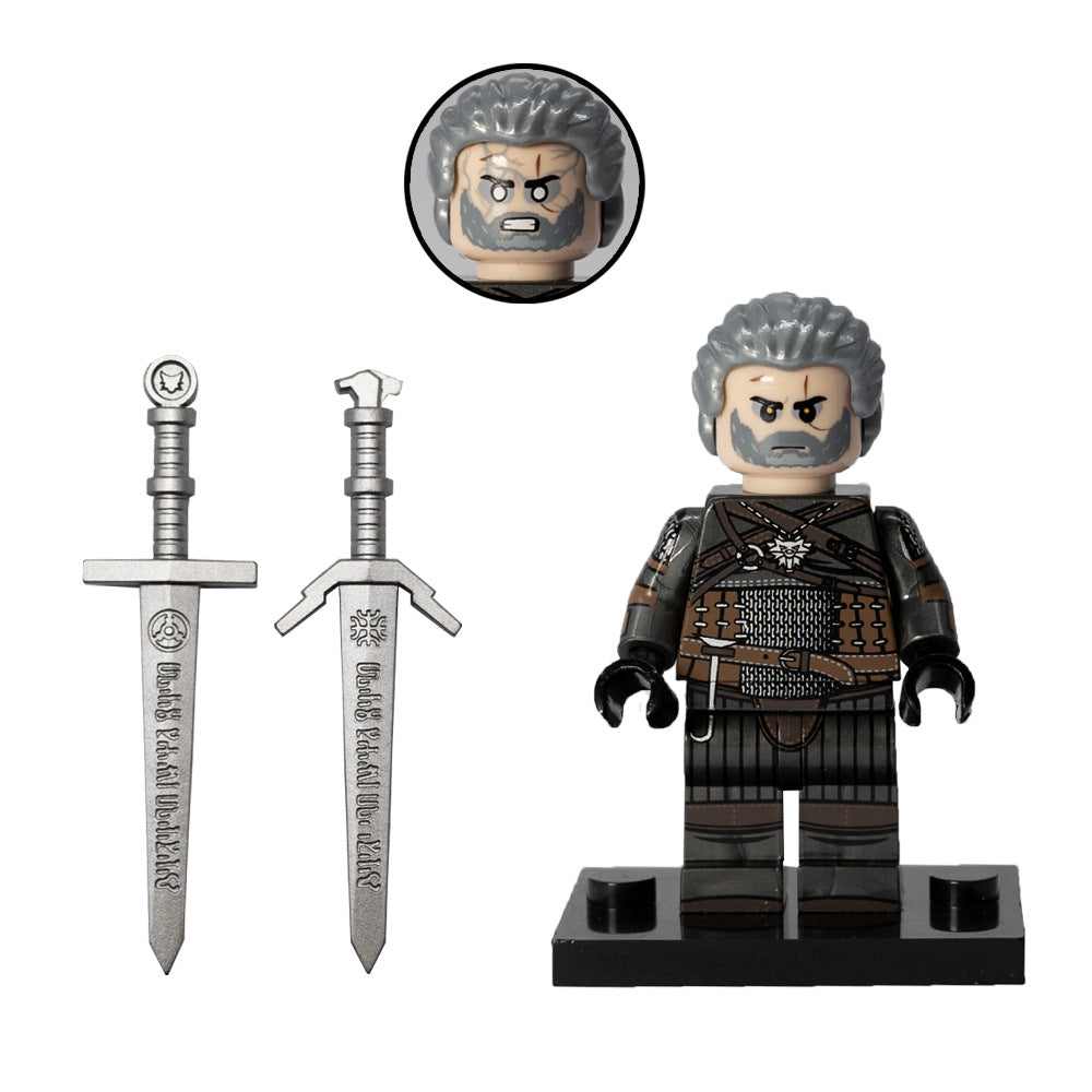 The Witcher Geralt of Rivia and Ciri 2 Minifigures Set