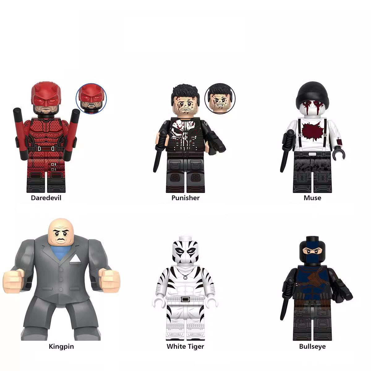 Marvel Super Heroes Daredevil: Born Again Custom Minifigures