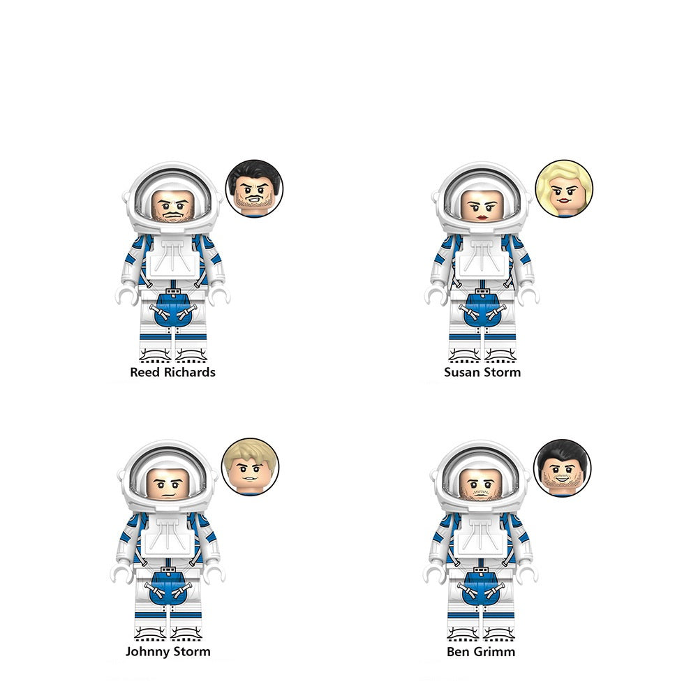Marvel Super Heroes Fantastic Four Custom Minifigures 4pcs Set