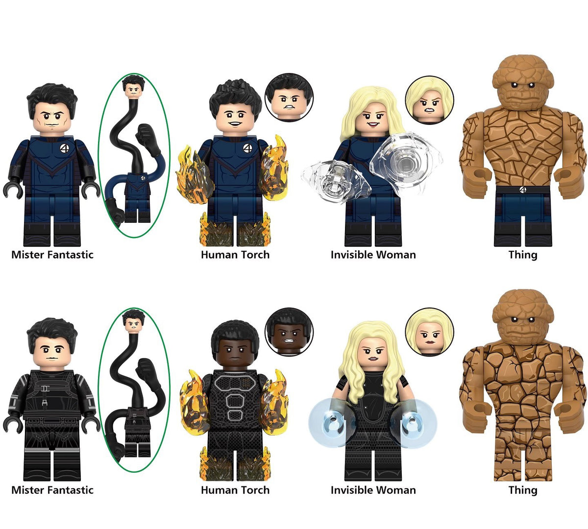 Marvel Super Heroes Fantastic Four Custom Minifigures 2 XH
