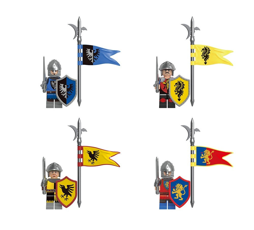 Medieval Mounted Knights Soldiers Army Custom Minifigures XH