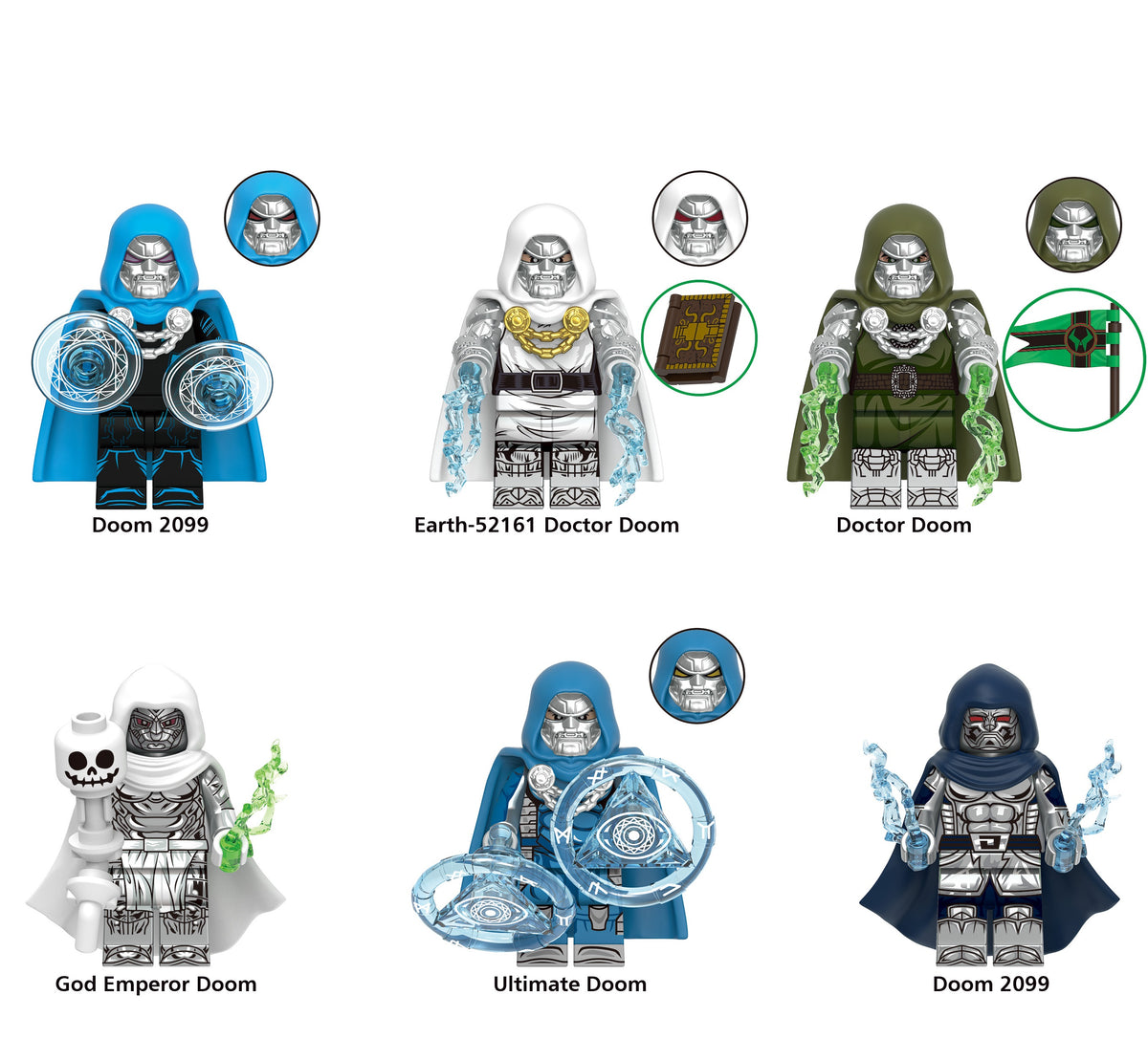 Marvel Super Heroes Doctor Doom Assortment Custom Minifigures XH