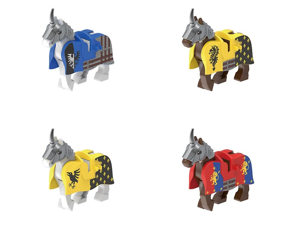 Medieval Mounted Knights Soldiers Army Custom Minifigures XH