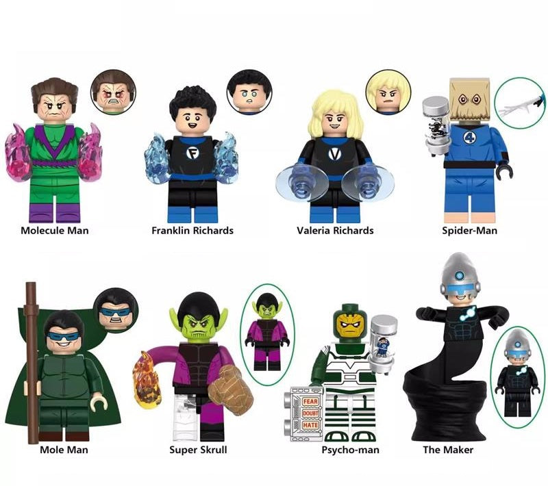 Marvel Super Heroes Fantastic Four Custom Minifigures XH 3