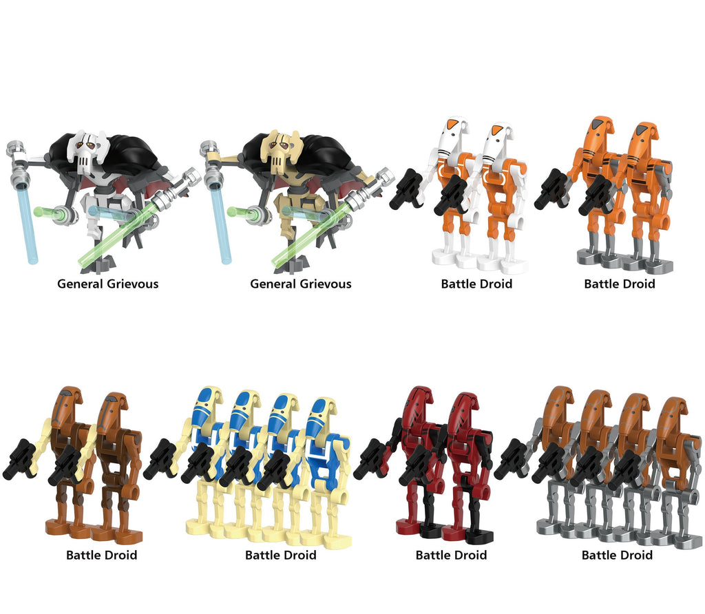 Star Wars Battle Droids Assortment Custom Minifigures XH