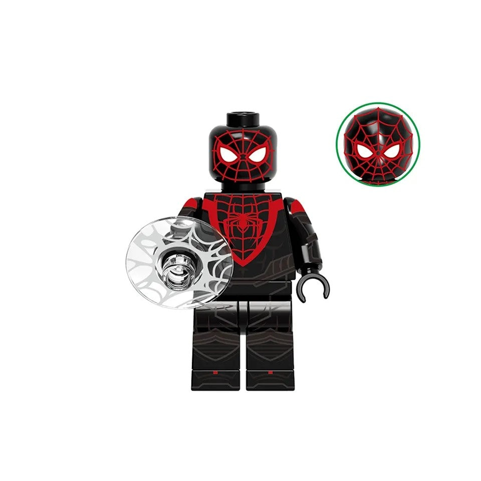 Spider-Man Miles Morales (PS4) Minifigure Suit Variants Assortment Set 8pcs G0120