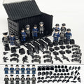SWAT Team Special Forces 12 Custom Minifigures + Container Box Display - H10