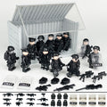 SWAT Team Special Forces 12 Custom Minifigures + Container Box Display - H21