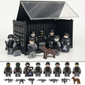 USAF Team Special Forces 8 Custom Minifigures + Container Box Display - H9