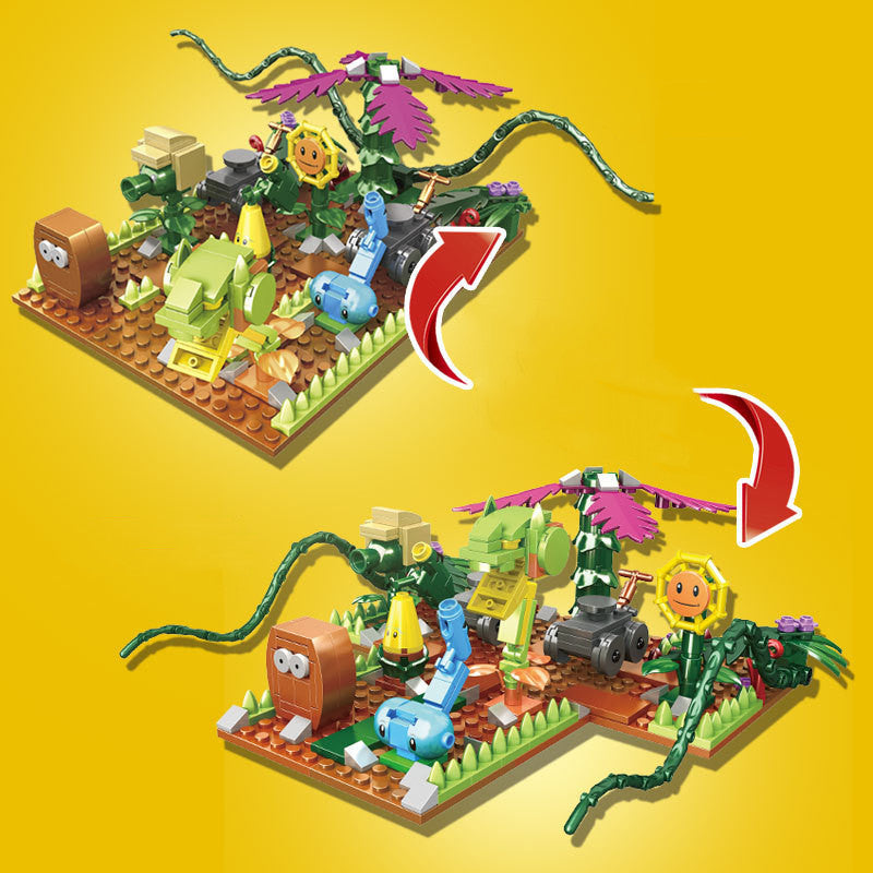 Plants vs Zombies Raptor Invasion 417pcs Custom Building Block Set 90072