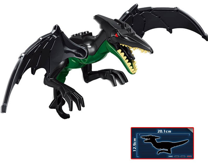 Black Pteranodon 6 inch Tall Dinosaur