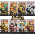 The Romance of Three Kingdoms 8pcs Minifigures Set with Armor Stand and Display Case
