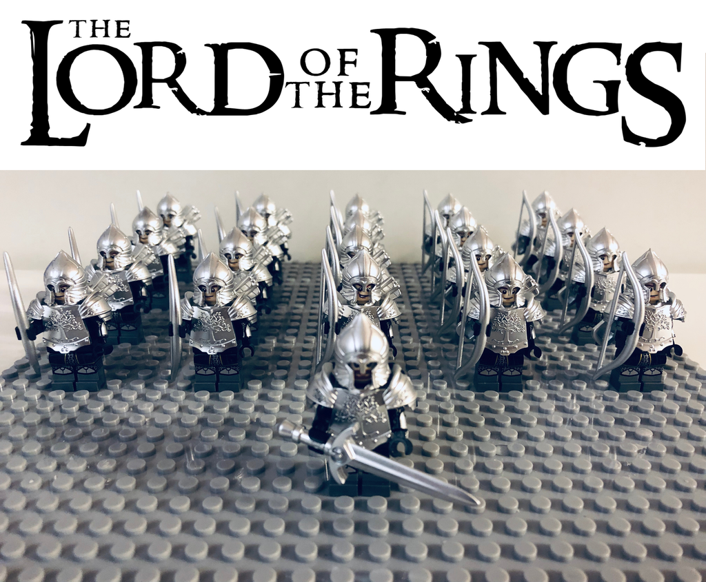 LOTR Gondor Heavy Archers Infantry Army 21 Minifigures Set
