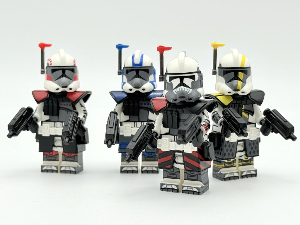 Star Wars Rancor Battalion Blitz, Colt, Hammer, and Havoc Custom Minifigures Set 4pcs