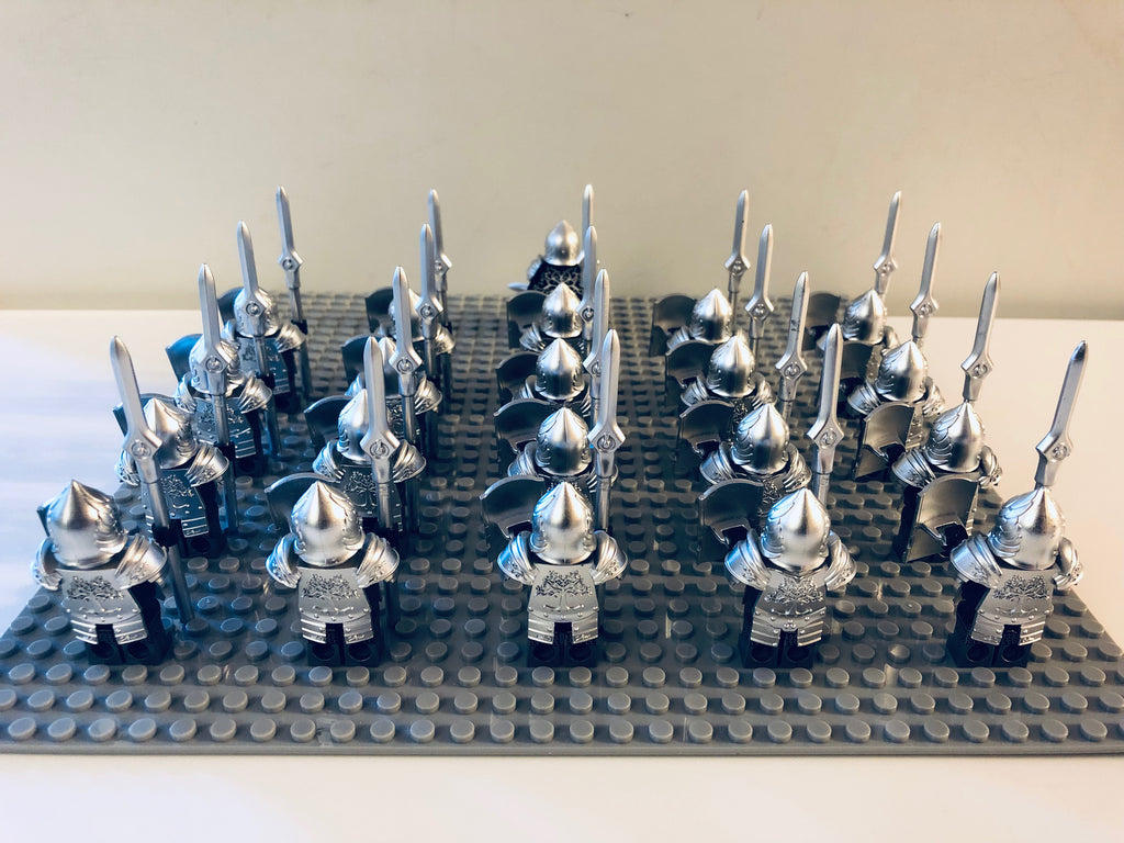 LOTR Gondor Heavy Spears Infantry Army 21 Minifigures Set