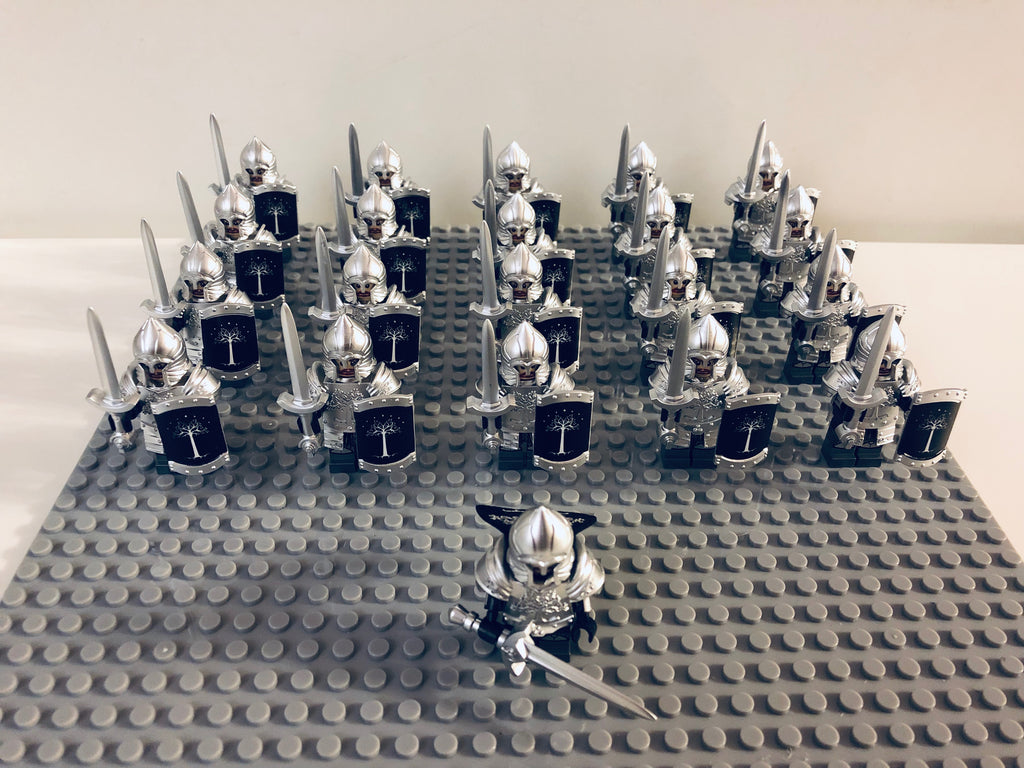 LOTR Gondor Heavy Swords Infantry Army 21 Minifigures Set