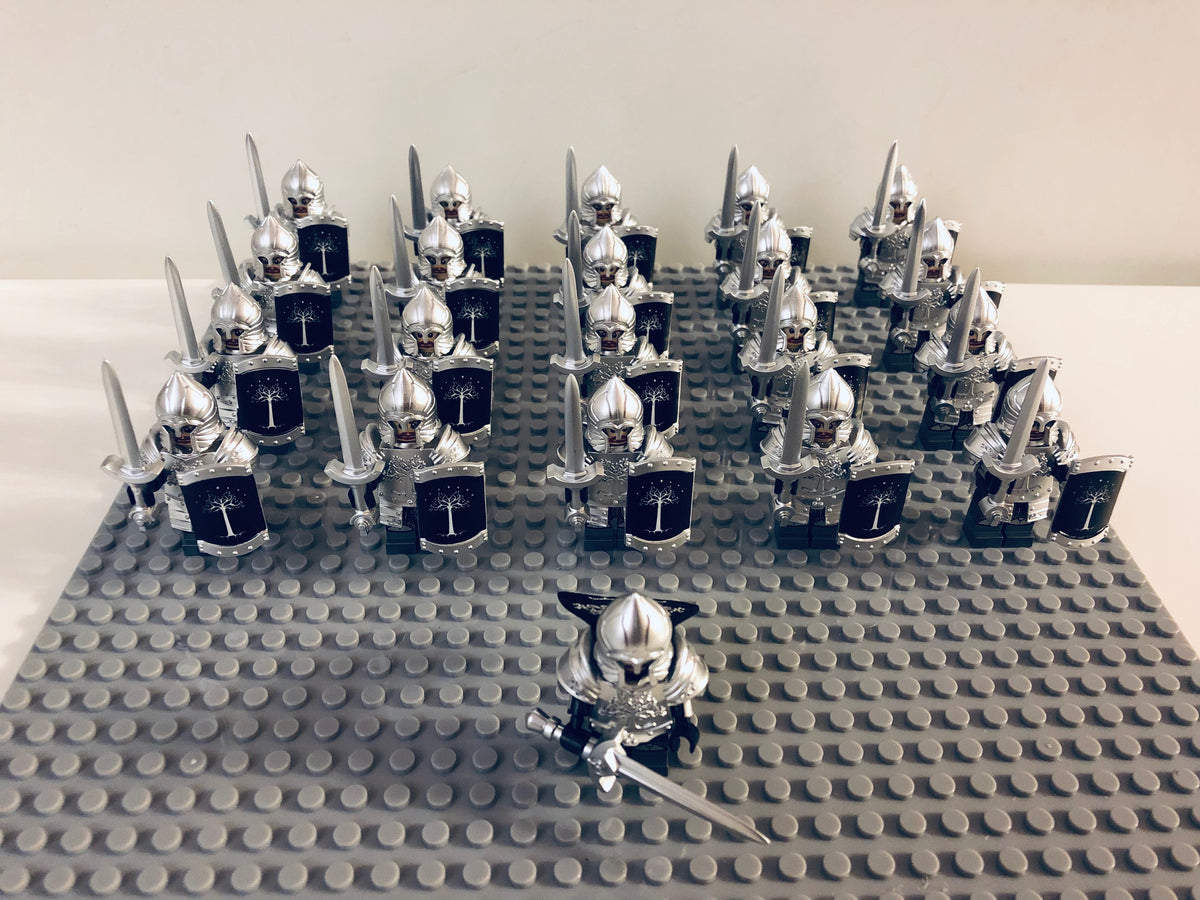 LOTR Gondor Heavy Swords Infantry Army 21 Minifigures Set