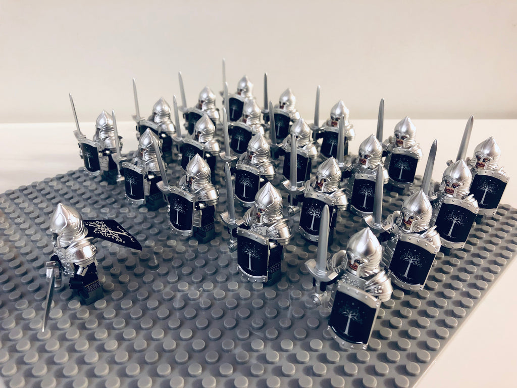 LOTR Gondor Heavy Swords Infantry Army 21 Minifigures Set