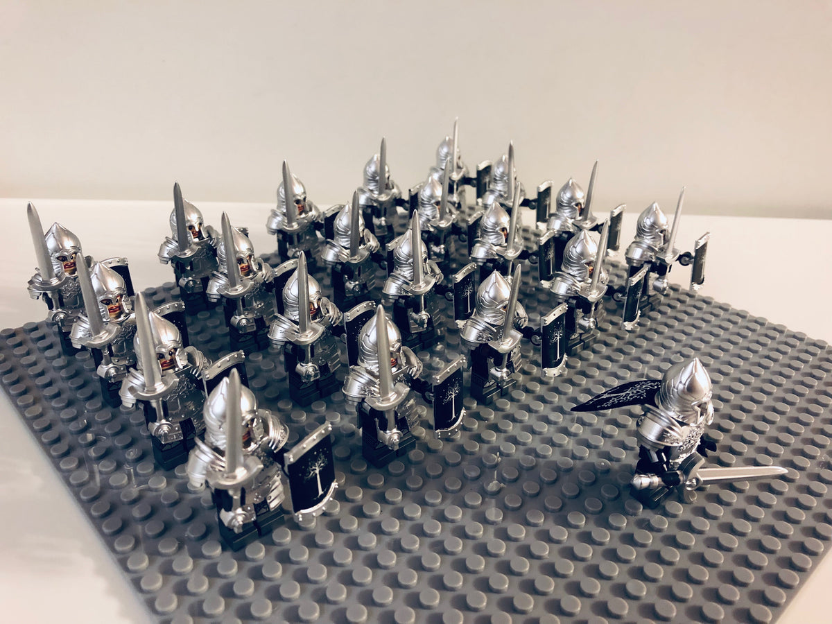 LOTR Gondor Heavy Swords Infantry Army 21 Minifigures Set