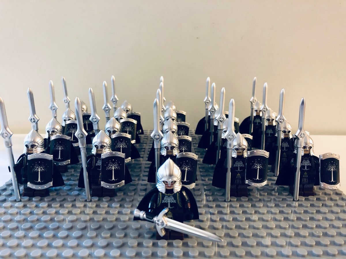 LOTR Gondor Light Spear Infantry Army 21 Minifigures Set