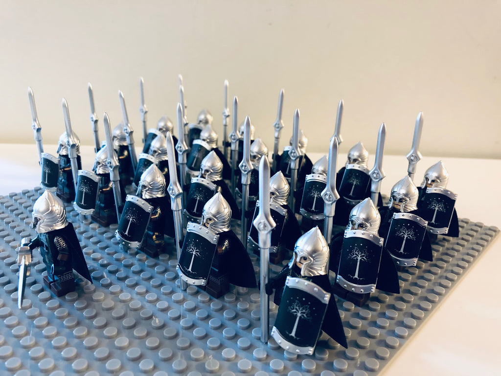 LOTR Gondor Light Spear Infantry Army 21 Minifigures Set